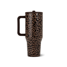 Load image into Gallery viewer, Brown Leopard HydroJug 40 oz Traveler Tumbler
