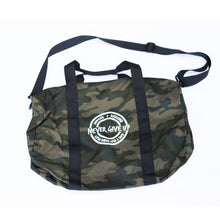 Load image into Gallery viewer, Advocate. Resilience. Never Give Up. Duffle Bags
