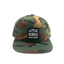 Load image into Gallery viewer, Little Rebels with a Cause Green Camo Hat
