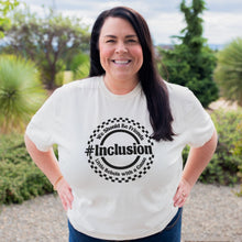 Load image into Gallery viewer, We Should Be Friends.#Inclusion Women's Boxy Crew

