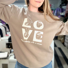 Load image into Gallery viewer, LOVE Garment-Dyed Sweatshirt-SALE
