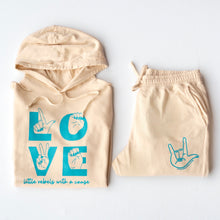 Load image into Gallery viewer, I Love You Garment-Dyed Sweatpants ~ Ivory
