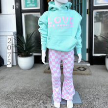 Load image into Gallery viewer, LOVE One Another Youth Hoodie ~ Cool Mint
