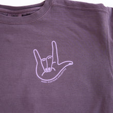 Load image into Gallery viewer, I Love You Sign Garment-Dyed Boxy Sweatshirts
