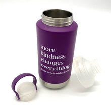 Load image into Gallery viewer, More Kindness Changes Everything. Insulated Water Bottle
