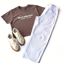 Load image into Gallery viewer, High Rise Raw Hem Barrel Jeans ~ White

