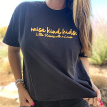 Load image into Gallery viewer, raise kind kids.// embrace differences. Women's Garment-Dyed Boxy Crew
