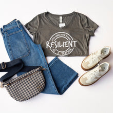 Load image into Gallery viewer, Resilient as a Teacher Women's V-neck
