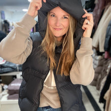 Load image into Gallery viewer, Puffer Hooded Vest ~ SALE
