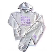 Load image into Gallery viewer, The World is Better with You in it. Vintage Hoodie
