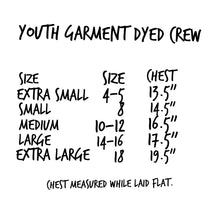 Load image into Gallery viewer, Little Rebels with a Cause Youth Logo Crew ~ Garment Dyed
