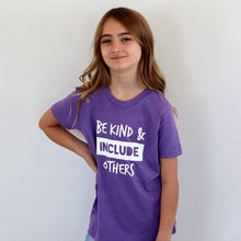 Load image into Gallery viewer, Be Kind &amp; Include Others Youth Crew - Lavender
