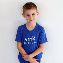 Load image into Gallery viewer, World Changer Youth Crew - Heather Blue ~ SALE
