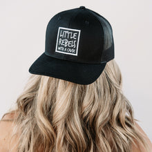 Load image into Gallery viewer, Little Rebels with a Cause Hat - Black
