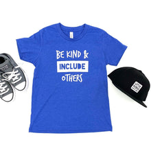 Load image into Gallery viewer, Be Kind &amp; Include Others Youth Crew - Blue
