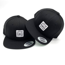 Load image into Gallery viewer, Little Rebels with a Cause Snapback Flat Bill Hat
