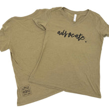 Load image into Gallery viewer, Advocate. Women's V-neck ~ SALE
