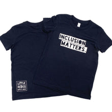 Load image into Gallery viewer, Inclusion Matters. Youth Crew ~ Black ~ SALE
